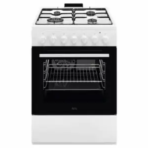 AEG CKB64101BW gasfornuis 60 cm met elektrische heteluchtoven