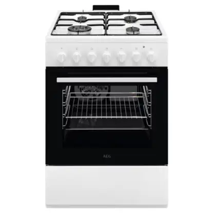 AEG CKB64101BW gasfornuis 60 cm met elektrische heteluchtoven