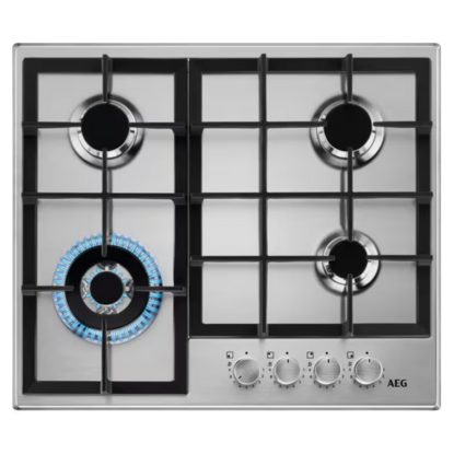 AEG HGB64420SM gaskookplaat 60 cm met vier branders