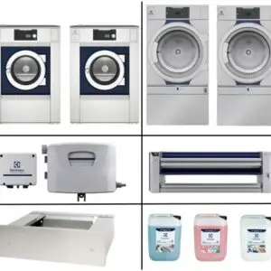 Hotel groot wasserijconfiguratie 2× WH6-33 2× TD6-30 1× IC64825