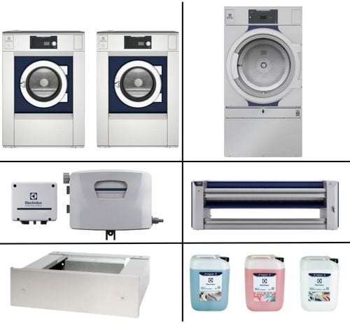 Hotel klein wasserijconfiguratie 2× WH6-20 1× TD6-30 1× IC64821