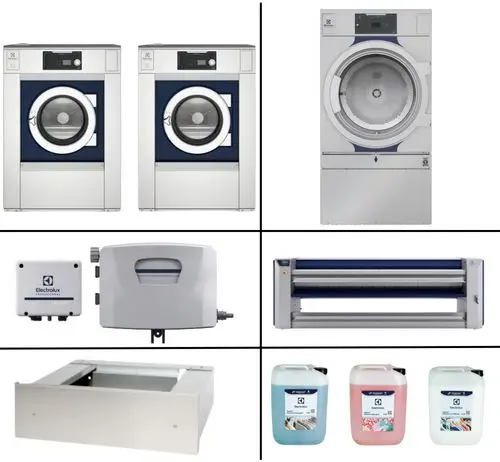 Hotel klein wasserijconfiguratie 2× WH6-20 1× TD6-30 1× IC64821