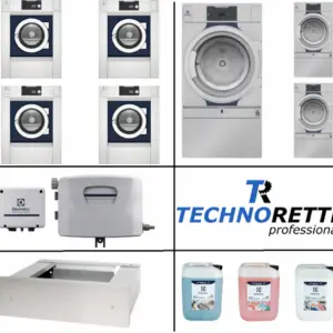 Zorgwasserijset met 4× WH6-33 en 3× TD6-30 voor 100+ bewoners