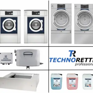 commerciële wasserij Start 2× WH6-27 en 2× TD6-30 configuratie