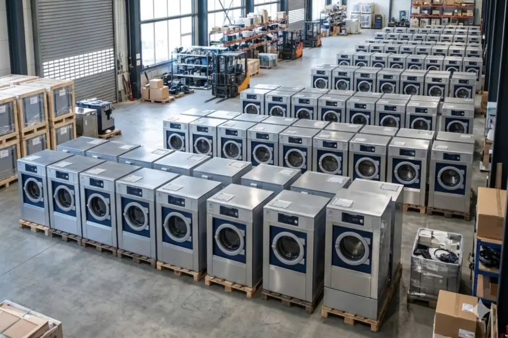 Refurbished en tweedehands professionele wasmachine voor zakelijk gebruik