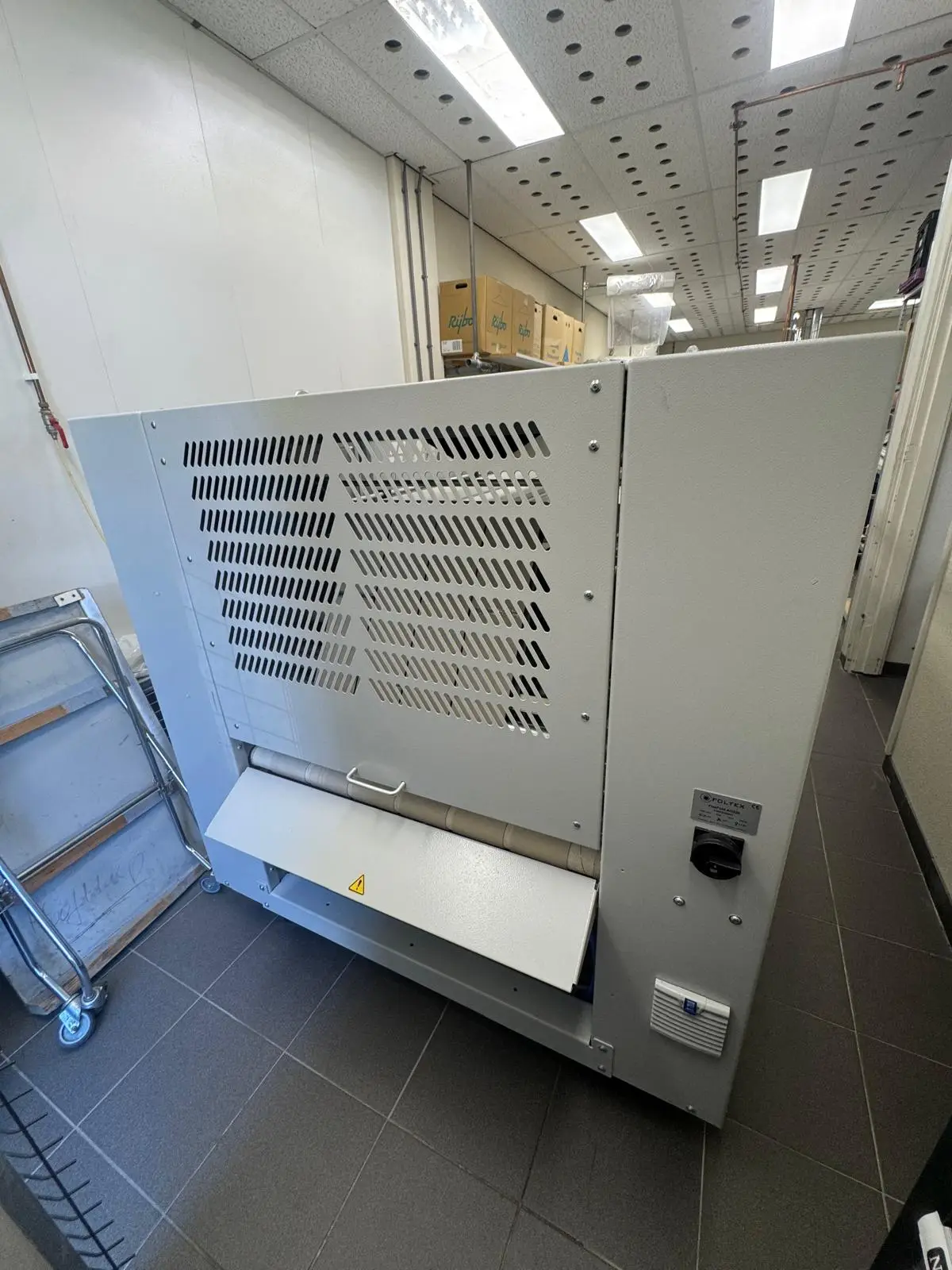 Invoerband detail Foltex FlexFold AG220 linnenvouwmachine